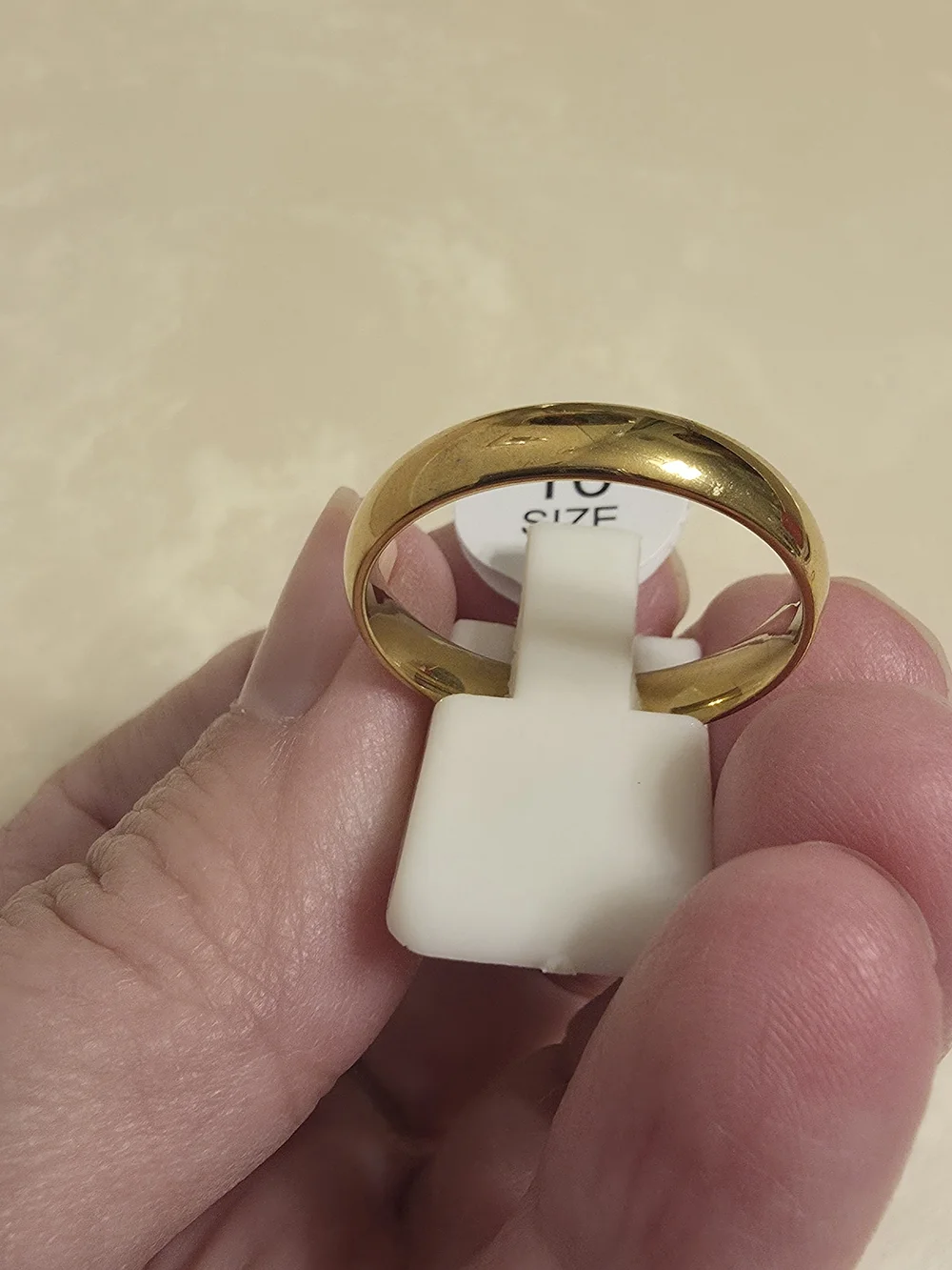 Men's Gold Ring Band Size 10